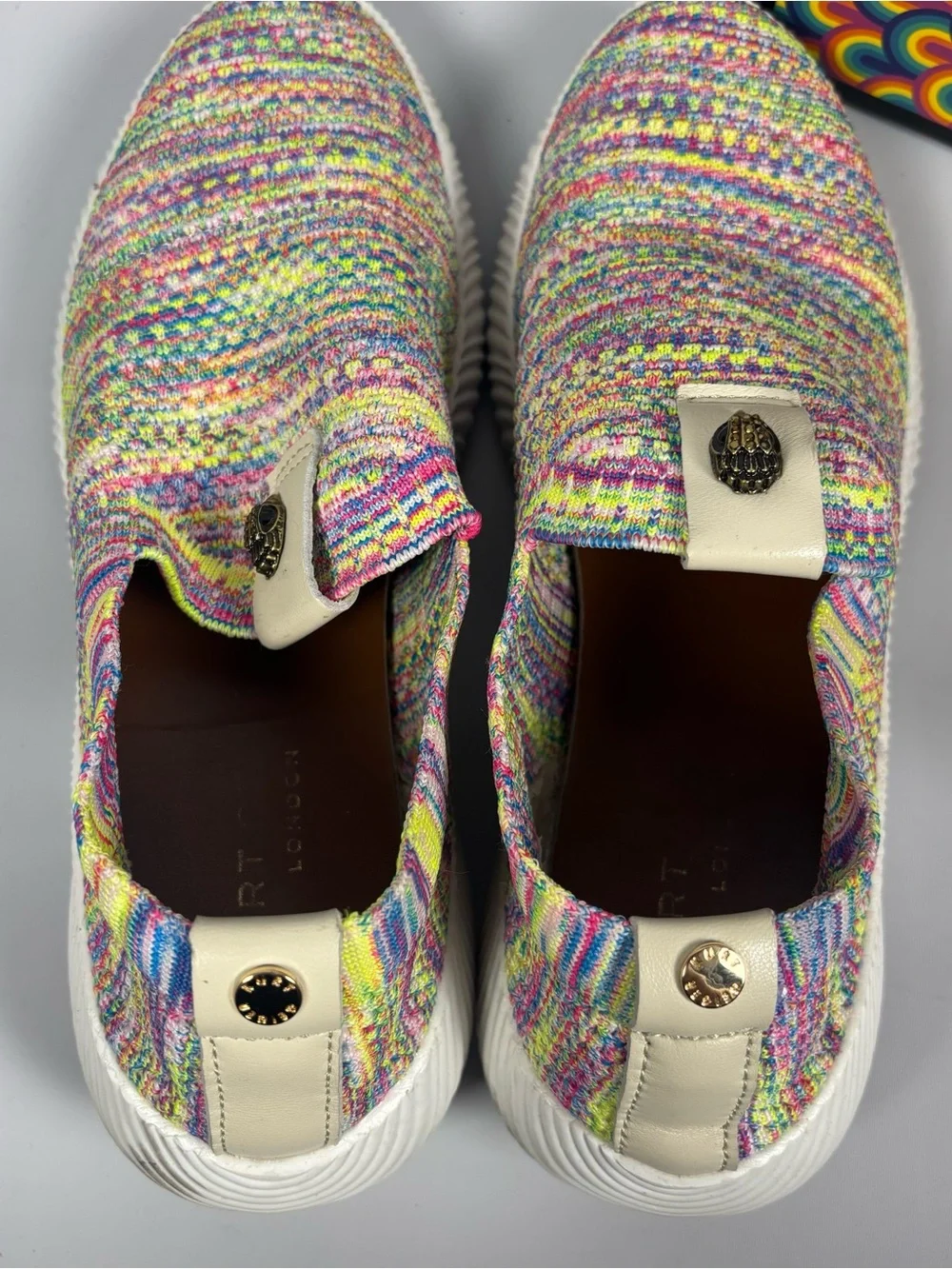 Kurt Geiger London Women's Lorna Eagle Head Slip-On Sneakers 8.5 Multi Color